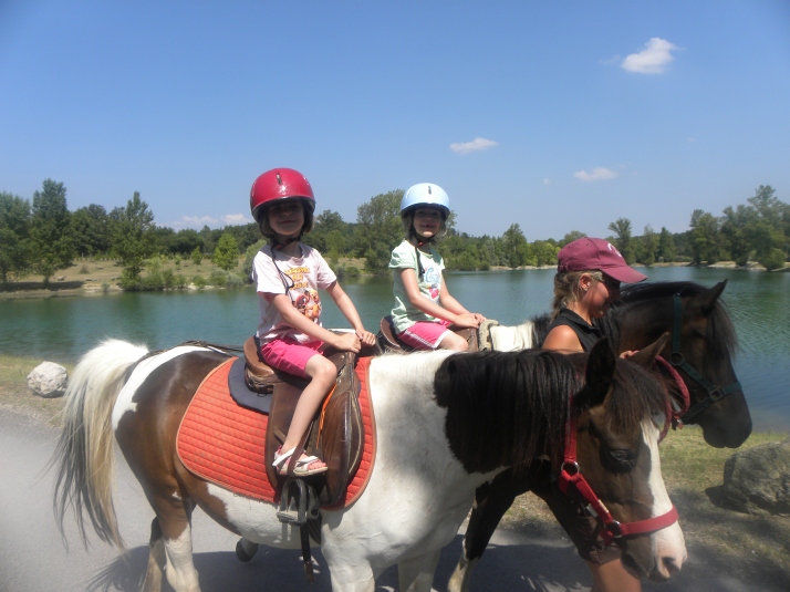 Hannah & Emily while horse back riding