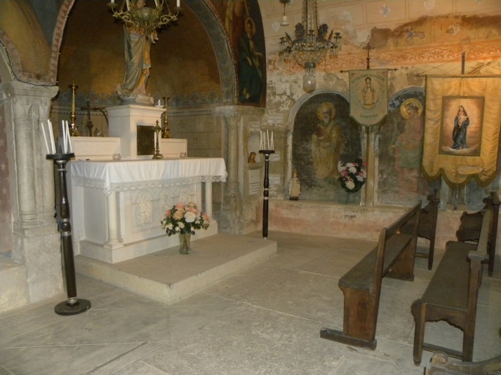 Small church inside Cave La Balme